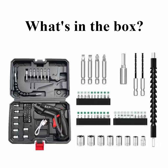 Automatic Drilling Machine Set - Hand Drilling Machine - Nail Drill Set- Black - Image 3