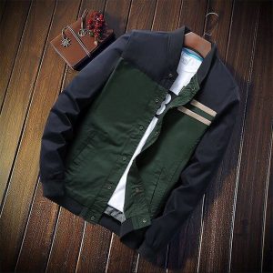 Men's Casual Top Fashion Blue Outdoor Patchwork Winter Jacket