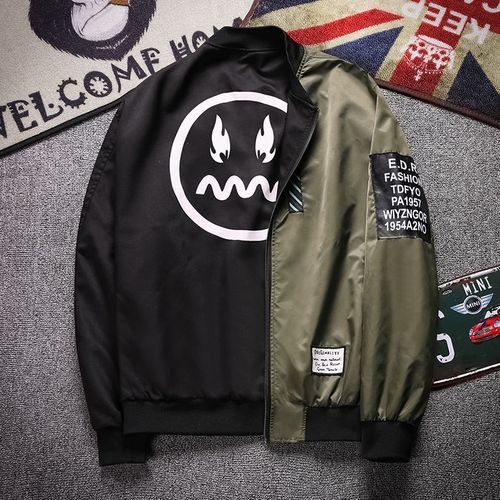 New Smiley Lightweight double sided Varsity Casual Jacket - Image 3