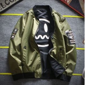 New Smiley Lightweight double sided Varsity Casual Jacket