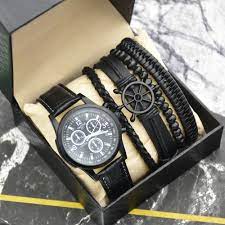 Casual Analog Polished Black leather Formal watch - Image 3