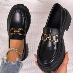 Ladies Casual Simple Elegant Office Loafers - Neoprene